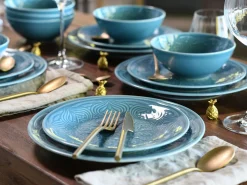 Orient Mandala - Tellerset 18-tlg - Aquamarine