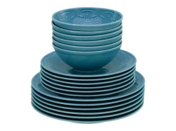 Orient Mandala - Tellerset 18-tlg - Aquamarine