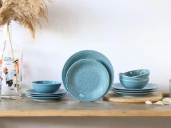 Orient Mandala - Tellerset 12-tlg - Aquamarine
