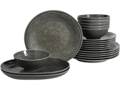 Orient Mandala - Tellerset 20-tlg - Stein