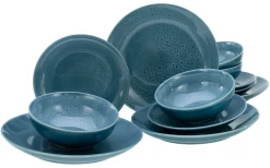 Reactive Nostalgic - Tellerset 12-tlg - Blau