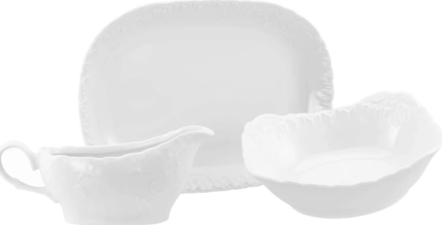 Roccoco - Servierset 3-tlg - Weiss