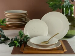 Sand Dunes - Tellerset 12-tlg - creme