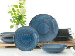 Sea Breeze - Tellerset 18-tlg - Hellblau