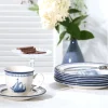 Segelschiff - Kaffeeservice 18-tlg - Blau