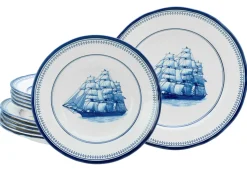 Segelschiff - Tafelservice 12-tlg - Blau