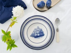 Segelschiff - Tafelservice 12-tlg - Blau