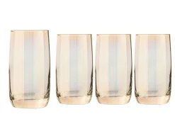 Shiny - Longdrinkglas 4-tlg - gold