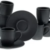 Soft Touch - Espressotassen 12-tlg - Schwarz