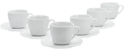 Square - Kaffeetasssen 12-tlg - Weiss