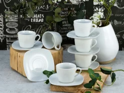 Square - Kaffeetasssen 12-tlg - Weiss