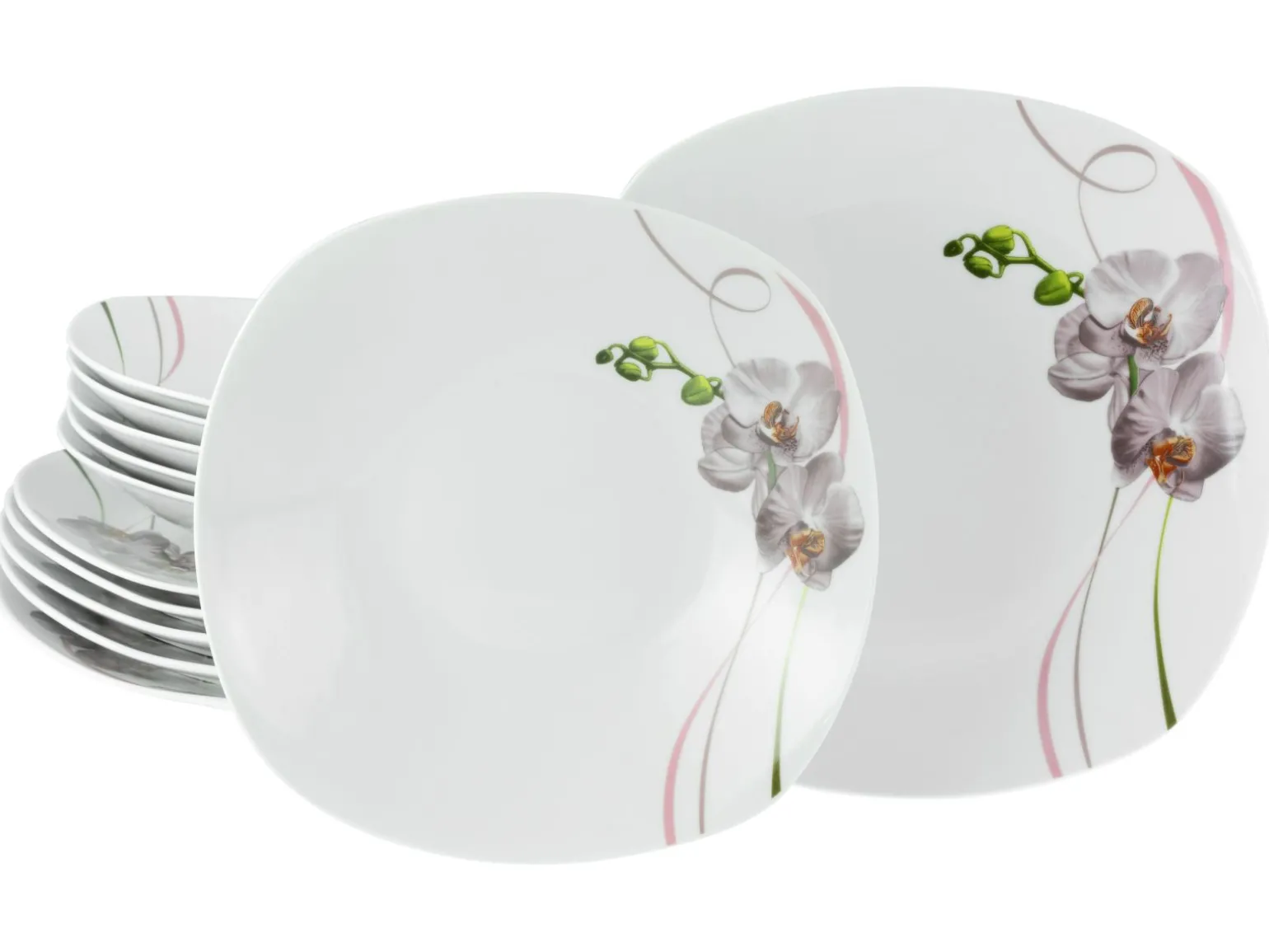 Square - Tafelservice 12-tlg - Orchidee
