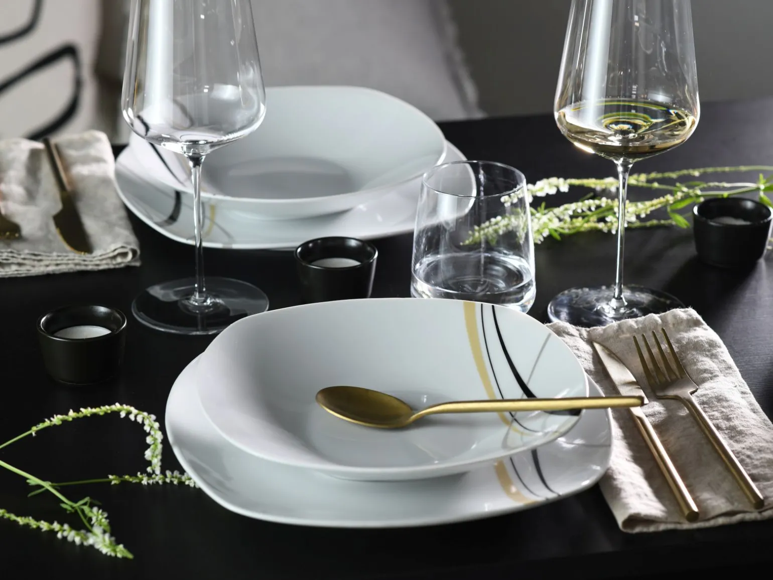 Square - Tafelservice 12-tlg - Orchidee