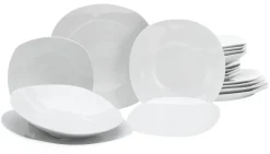 Square - Tafelservice 18-tlg, Square - Tellerset 18-tlg - Weiss