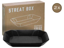 Streat Food - Box 2-tlg - Schwarz