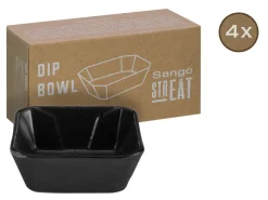 Streat Food - Dip Bowl 4-tlg - Schwarz