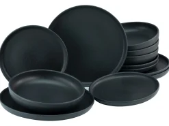 Uno - Tellerset 12-tlg - Black
