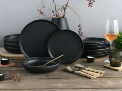Uno - Tellerset 12-tlg - Black
