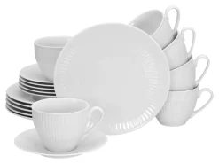 Valencia - Kaffeeservice 18-tlg - Weiss