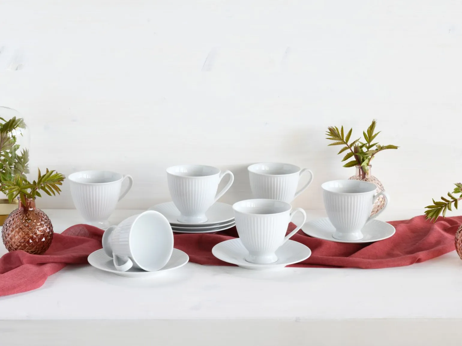 Valencia - Kaffeeservice 12-tlg - Weiss