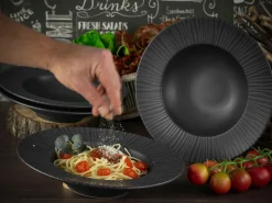 Vesuvio - Pastateller 4-tlg - Schwarz
