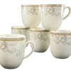 Villa Medici - Kaffeebecher 6-tlg - Creme