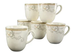 Villa Medici - Kaffeebecher 6-tlg - Creme