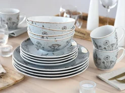 Vintage Flowers - Kombiservce 16-tlg - Stein