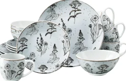 Vintage Flowers - Kombiservce 16-tlg - Stein