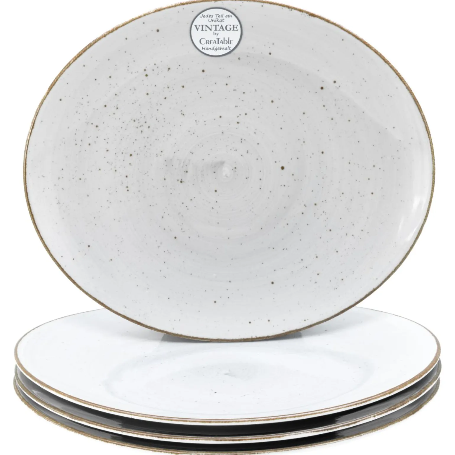 Vintage Nature - Tellerset 4-tlg, Vintage Nature - Steak Set 8-tlg - bunt