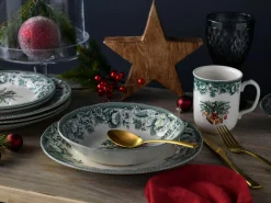 Weihnachten - Kombiservice 16-tlg - Grün