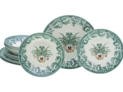 Weihnachten - Tellerset 12-tlg - Grün