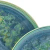 Yuki - Dessertteller 4-tlg - Grün-blau