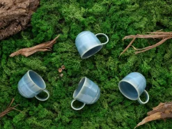 Yuki - Kaffeebecher 4-tlg - Grün-blau