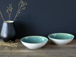 Yuki - Salatschüssel 2-tlg - Grün-blau