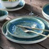 Yuki - Tellerset 12-tlg - Grün-blau